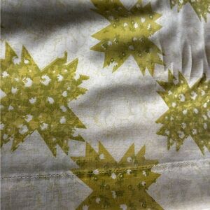 Vintage Star Patterned Green and Blue Bedding Mismatched Set